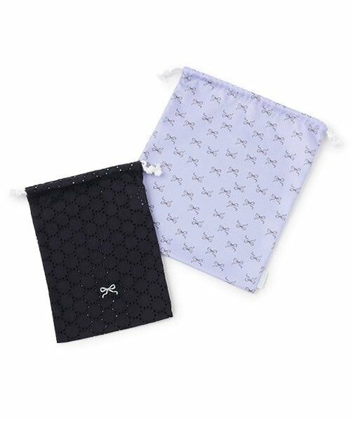 petit main / プティマイン インテリア・生活雑貨・ホビー・ステーショナリー | ワンポイント巾着2P（紺）