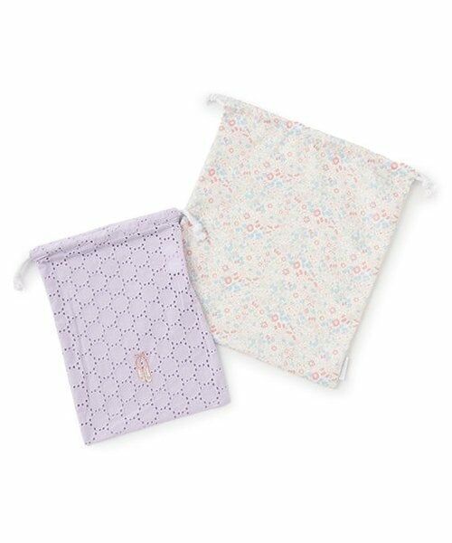 petit main / プティマイン インテリア・生活雑貨・ホビー・ステーショナリー | ワンポイント巾着2P（ラベンダー）