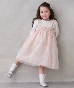 petit main / プティマイン ミニ丈・ひざ丈ワンピース | 花柄チュールワンピセット