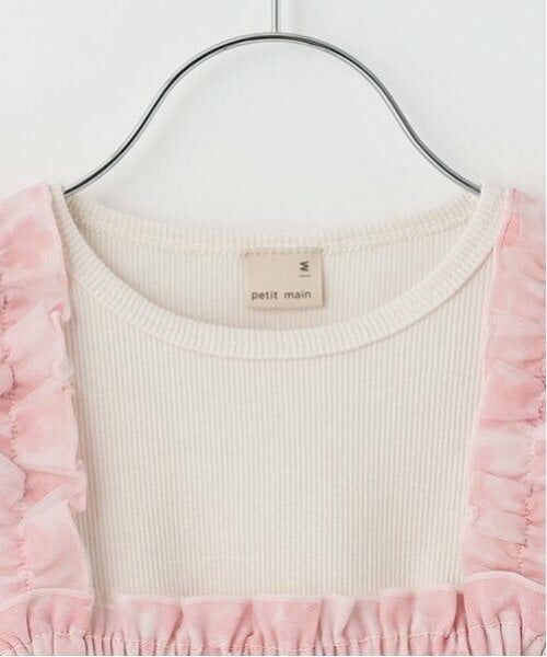 petit main / プティマイン ミニ丈・ひざ丈ワンピース | 花柄チュールワンピセット | 詳細10