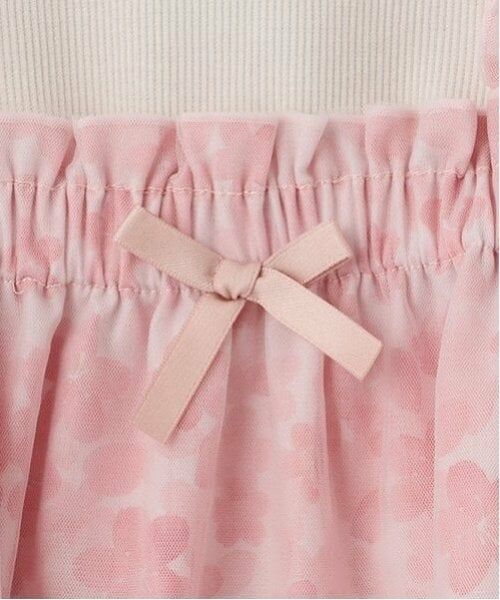 petit main / プティマイン ミニ丈・ひざ丈ワンピース | 花柄チュールワンピセット | 詳細11