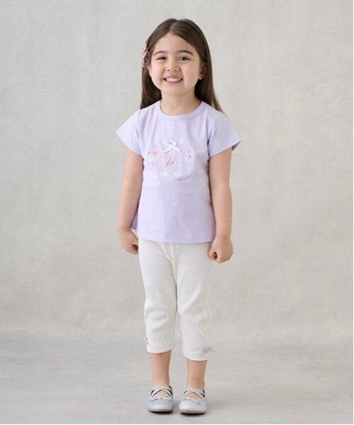 petit main / プティマイン その他パンツ | 【プティプラ】GIRLS7分丈レギンス（アイボリー）