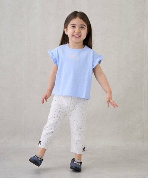 petit main / プティマイン その他パンツ | 【プティプラ】GIRLS7分丈レギンス（ドット）