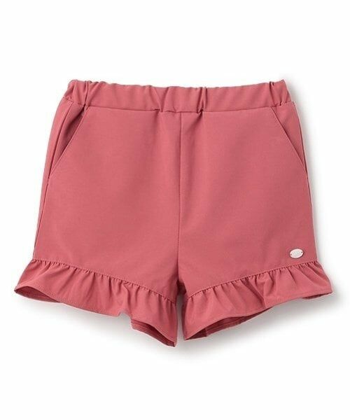 petit main / プティマイン ショート・ハーフ・半端丈パンツ | 【水陸両用】フリルショートパンツ（ディープ ピンク）