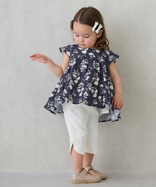 petit main / プティマイン その他パンツ | 【スマイルシリーズ】サイドリボン7分丈パンツ | 詳細12