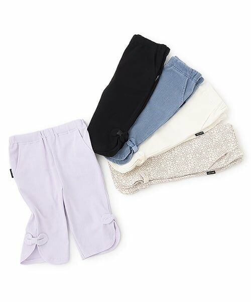 petit main / プティマイン その他パンツ | 【スマイルシリーズ】サイドリボン7分丈パンツ | 詳細24