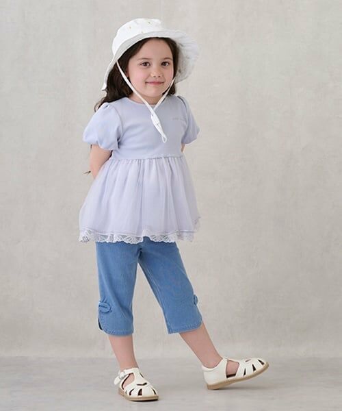 petit main / プティマイン その他パンツ | 【スマイルシリーズ】サイドリボン7分丈パンツ | 詳細7