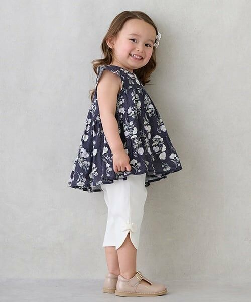 petit main / プティマイン その他パンツ | 【スマイルシリーズ】サイドリボン7分丈パンツ | 詳細9