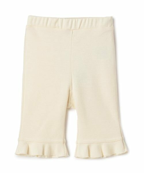 petit main / プティマイン その他パンツ | 【タフニー】7分丈フリルパンツ（アイボリー）