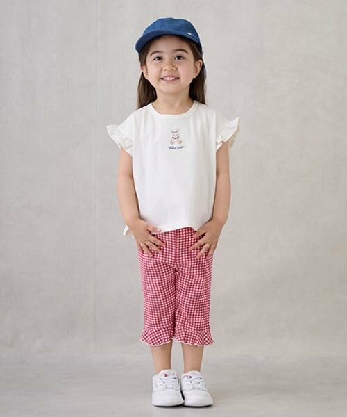 petit main / プティマイン その他パンツ | 【タフニー】7分丈フリルパンツ | 詳細1