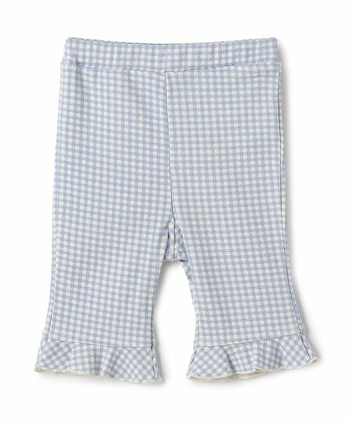 petit main / プティマイン その他パンツ | 【タフニー】7分丈フリルパンツ（サックス）