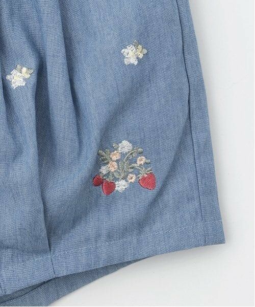 petit main / プティマイン ショート・ハーフ・半端丈パンツ | いちご刺しゅうバルーンパンツ | 詳細10