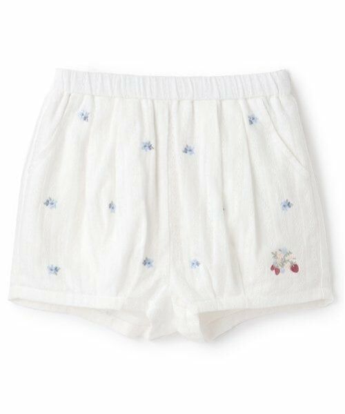 petit main / プティマイン ショート・ハーフ・半端丈パンツ | いちご刺しゅうバルーンパンツ | 詳細5