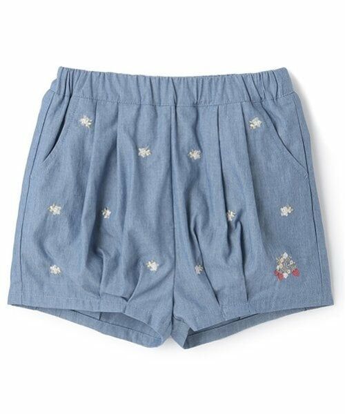 petit main / プティマイン ショート・ハーフ・半端丈パンツ | いちご刺しゅうバルーンパンツ | 詳細6