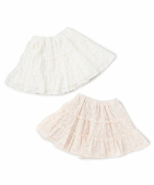 petit main / プティマイン ミニ・ひざ丈スカート | 【リンク】レーススカート(キッズ) | 詳細12
