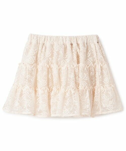 petit main / プティマイン ミニ・ひざ丈スカート | 【リンク】レーススカート(キッズ) | 詳細7