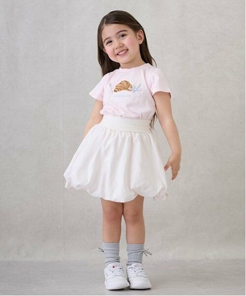 petit main / プティマイン ミニ・ひざ丈スカート | 【リンク】バルーンスカパン(キッズ)（アイボリー）