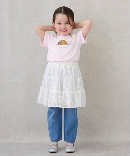 petit main / プティマイン その他パンツ | 【リンク】ゆるっパンツ(キッズ)（サックス）