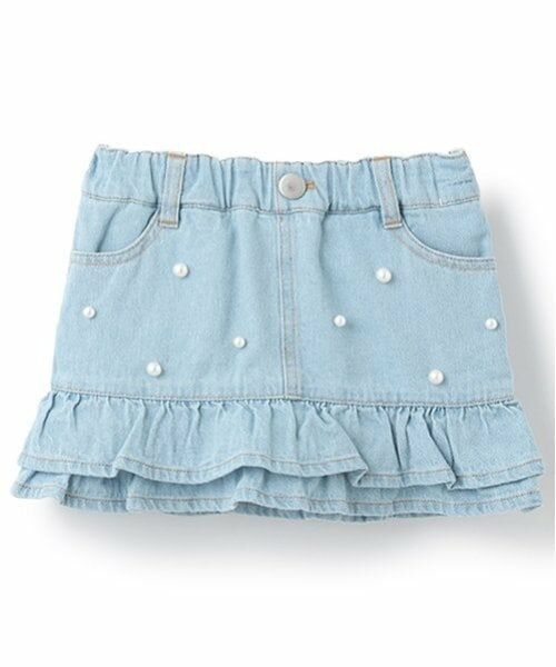 petit main / プティマイン ミニ・ひざ丈スカート | 【リンク】パールデニムスカパン(キッズ) | 詳細10