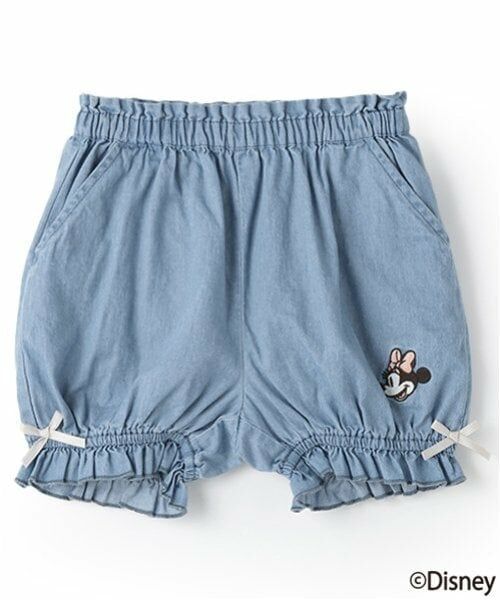 petit main / プティマイン ショート・ハーフ・半端丈パンツ | 【Disney】ミニー/バルーンパンツ（サックス）