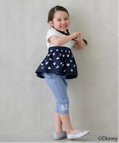 petit main / プティマイン その他パンツ | 【Disney】サイドリボン7分丈レギパン