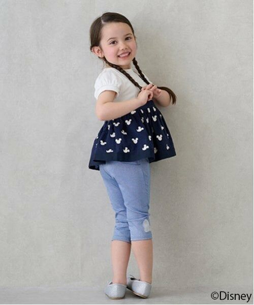 petit main / プティマイン その他パンツ | 【Disney】サイドリボン7分丈レギパン | 詳細4