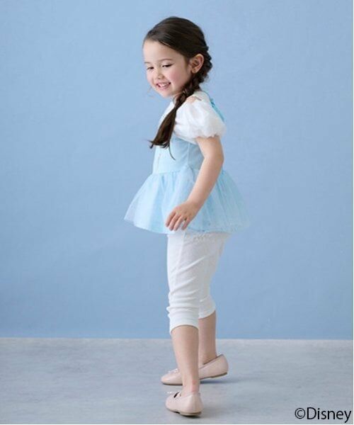 petit main / プティマイン その他パンツ | 【Disney】バックフリル7分丈レギンス | 詳細10