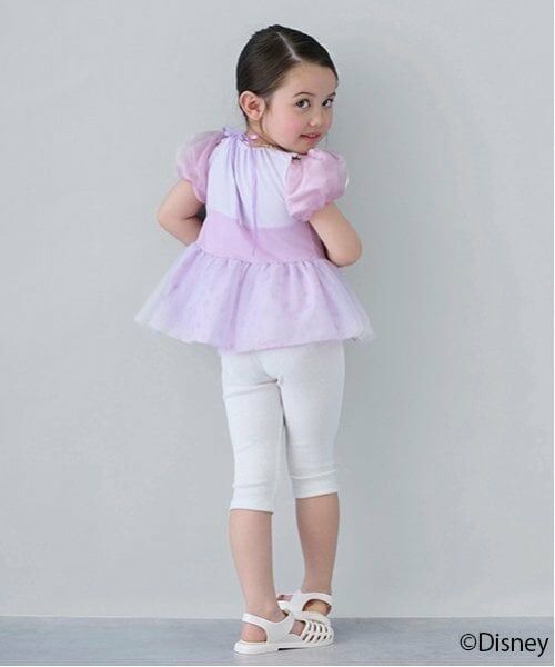 petit main / プティマイン その他パンツ | 【Disney】バックフリル7分丈レギンス | 詳細2