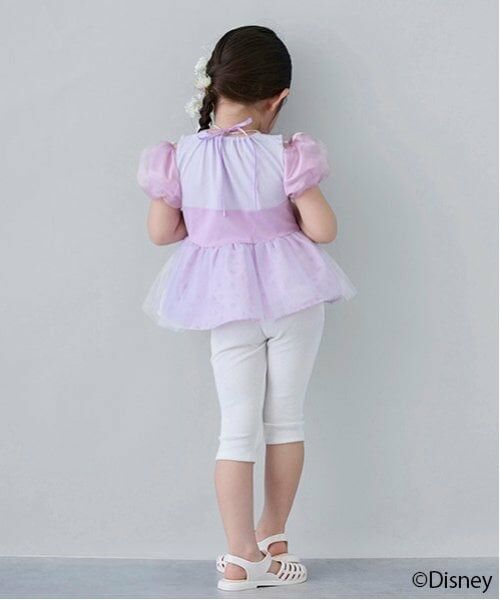 petit main / プティマイン その他パンツ | 【Disney】バックフリル7分丈レギンス | 詳細3