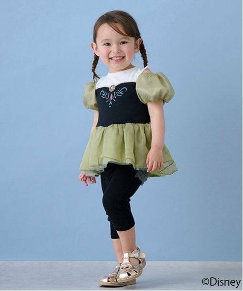 petit main / プティマイン その他パンツ | 【Disney】バックフリル7分丈レギンス | 詳細7