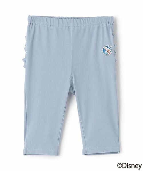 petit main / プティマイン その他パンツ | 【Disney】バックフリル7分丈レギンス（サックス）