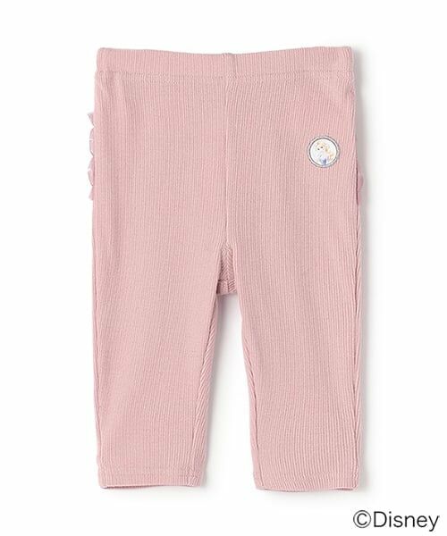 petit main / プティマイン その他パンツ | 【Disney】バックフリル7分丈レギンス（ラベンダー）