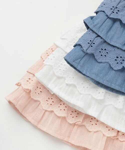 petit main / プティマイン ミニ・ひざ丈スカート | 【リンク】レースフリルスカート(キッズ) | 詳細8
