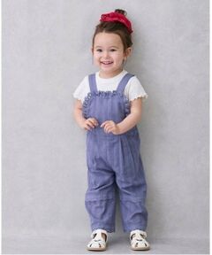 petit main / プティマイン ミニ丈・ひざ丈ワンピース | レースサロペット