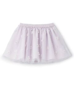 petit main / プティマイン ミニ・ひざ丈スカート | お花チュールスカート