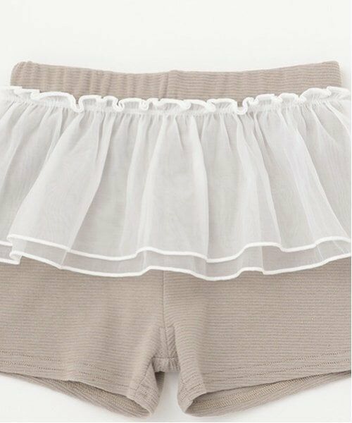 petit main / プティマイン ショート・ハーフ・半端丈パンツ | 一分丈フリルショートパンツ | 詳細7