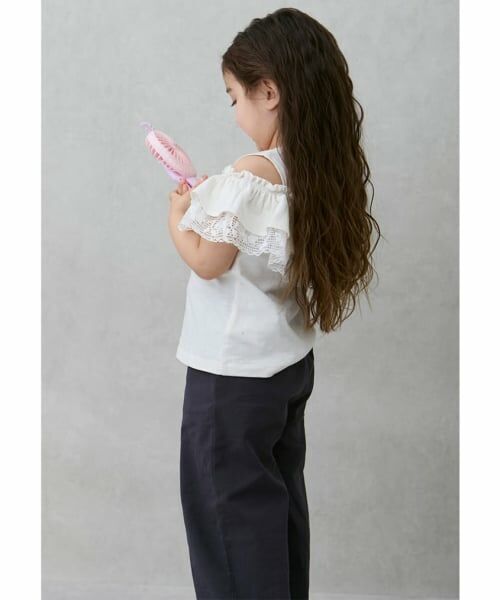 petit main / プティマイン その他パンツ | 【リンク】サイドレースワイドパンツ(キッズ) | 詳細5