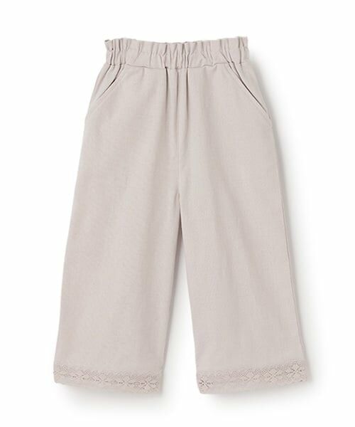 petit main / プティマイン その他パンツ | 【リンク】サイドレースワイドパンツ(キッズ) | 詳細7
