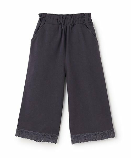 petit main / プティマイン その他パンツ | 【リンク】サイドレースワイドパンツ(キッズ) | 詳細8