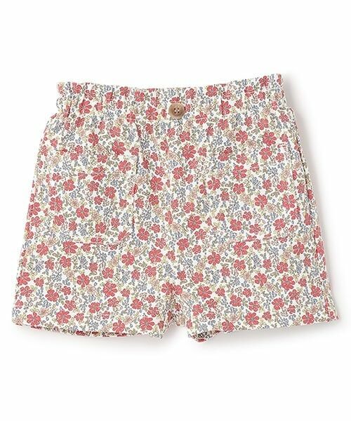 petit main / プティマイン ショート・ハーフ・半端丈パンツ | 【防汚/リンク】【WEB限定特別価格】ベーシックショーパン(キッズ)（赤）