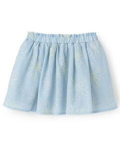 petit main / プティマイン ミニ・ひざ丈スカート | 【リンク】花刺しゅうスカート(キッズ)