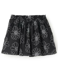 petit main / プティマイン ミニ・ひざ丈スカート | 【リンク】花刺しゅうスカート(キッズ)