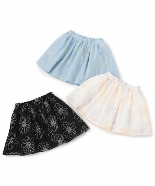 petit main / プティマイン ミニ・ひざ丈スカート | 【リンク】花刺しゅうスカート(キッズ) | 詳細11