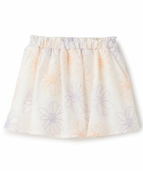 petit main / プティマイン ミニ・ひざ丈スカート | 【リンク】花刺しゅうスカート(キッズ) | 詳細3