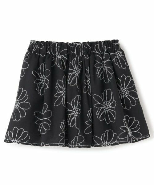 petit main / プティマイン ミニ・ひざ丈スカート | 【リンク】花刺しゅうスカート(キッズ) | 詳細4