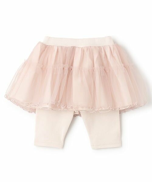 petit main / プティマイン ミニ・ひざ丈スカート | 【接触冷感】5分丈レギつきチュールSK | 詳細4