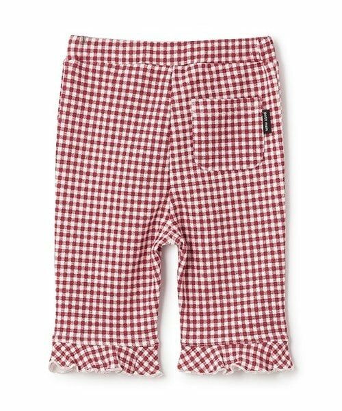 petit main / プティマイン その他パンツ | 【冷感/防汚】7分丈チェックフリルパンツ | 詳細1