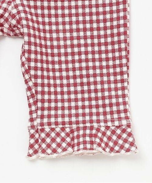 petit main / プティマイン その他パンツ | 【冷感/防汚】7分丈チェックフリルパンツ | 詳細3