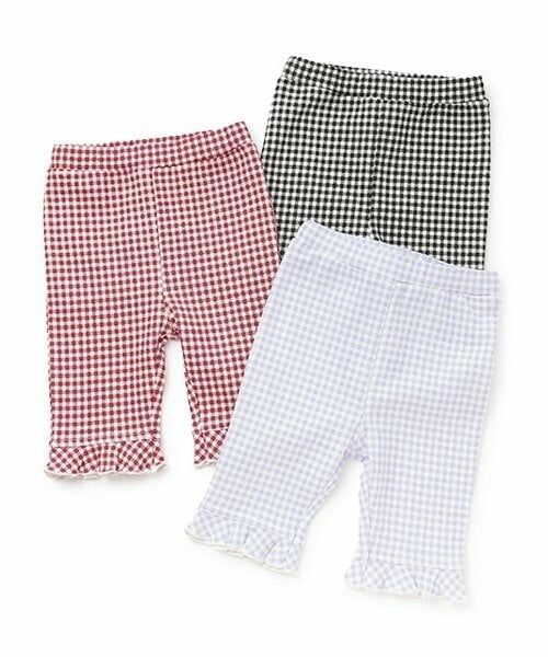 petit main / プティマイン その他パンツ | 【冷感/防汚】7分丈チェックフリルパンツ | 詳細6