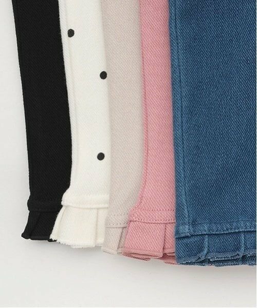 petit main / プティマイン その他パンツ | 【接触冷感】7分丈タックフリルパンツ | 詳細13